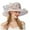 Pink, variant on HJYCHN Elegant Womens Wide Brim Sun Hat Floral Design Summer Beach Dress Hat for Outdoor Wedding Shower One Size