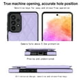 thumbnail image 6 of ELEHOLD Wallet Case for Samsung Galaxy A53 5G,RFID Blocking Card Holders Luxury Argyle Pattern Leather Case Kickstand Magnetic Button Slim Lightweight Shockproof Purse Case,Purple, 6 of 8