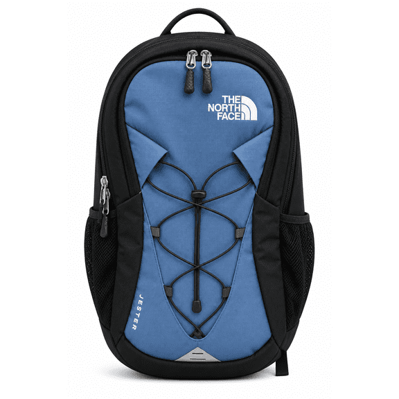 The North Face Jester Backpack 28L Shady Blue Heather/TNF White One Size Laptop School Travel Backpack