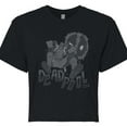 thumbnail image 3 of Marvel Deadpool - Monochrome - Juniors Cropped Graphic T-Shirt, 3 of 5