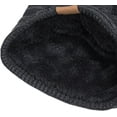 thumbnail image 4 of REDESS Beanie Hat for Men and Women Winter Warm Hats Knit Slouchy Thick Skull Cap-Black, 4 of 5