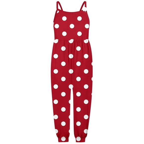 TBWNWG Jumpers for Girls,Toddler Girls Sleeveless Suspenders Prints Romper Jumpsuit Clothes Girls Jumpsuit Size 10-12 Size 3-4 Years