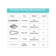 thumbnail image 4 of Kit de Fixation pour Voile D'ombrage, Acier Inoxydable, Kit de Fixation pour Triangle et Carré, Rectangle, du Soleil Voile D'ombrage, Accessoires de Fixation, 4 of 5