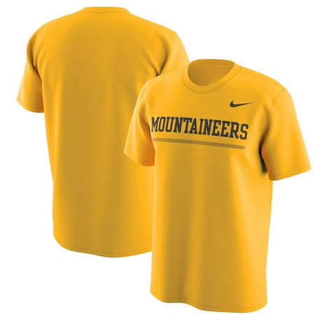 - West Virginia Mountaineers Nike Week Zero Trainer Hook Performance T-Shirt - Gold