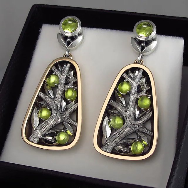 WILLBEST Aretes Pendientes De Personalidad Vintage Exquisitos Para Mujer