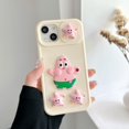 thumbnail image 1 of Smiley Stars Bob Esponja Patrick Star Soporte De Ventana Deslizante Gel Suave Silcone A Prueba De Golpes Funda Para IPhone 11 12 13 Pro Max 14 Plus Cubierta Trasera, 1 of 4