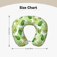 thumbnail image 5 of KLL Avocado And Tropical Palm Leaves Pattern Memory Foam Cervical Neck Pillow Versatile U-Shaped Pillows for Home/Office/Camping/Travelling/Soft Washable Cover, 5 of 8