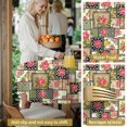 thumbnail image 5 of Pioneer Flower Floral Print Pattern Round Tablecloth 60 X 60 Inch, Wrinkle Resistant Wipeable Table Cloth for Kitchen Dining Picnic Patio Party, 5 of 6