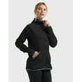 thumbnail image 2 of Hanes Sport Women's Full-Zip Fleece Hoodie Black Heather S, 2 of 6