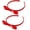 Red, variant on 2 count Black Bow Headbands for Women Cute Hair Bow Knotted Hair Hoop World Book Day Party Costume Accessories