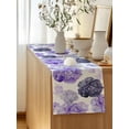 thumbnail image 5 of Table Runner 60 Inches Long for Kitchen Dining, Purple Ombre Spring Floral Dresser Scarf Farmhouse, Dining Table Decorations for Wedding/Parties, Summer Botanical Flowers 13 x 60 In, 5 of 8