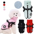 thumbnail image 2 of Waterproof Pet Clothes with Harness for Small Medium Dogs Jacket High Collar Puppy Coat Chihuahua Pug Poodle Costumes Outfits ShopWise Round, 2 of 10