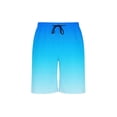 thumbnail image 4 of FRSASU Gradient Color Shorts for Men Quick Dry Summer Beach Swim Trunks Classic Outdoor Hawaiian Short Pants Sky Blue-A, 4 of 5