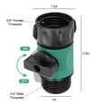 thumbnail image 5 of TSV 4pcs Garden Hose Shut Off Valves, Garden Hose Connectors, 3/4" Threaded, 5 of 5