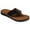Black, variant on Adult Female Paloma Flip Flop Sandals, Color: Black, Size: 09 (PLO24-001-09)