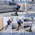 thumbnail image 4 of MOOSOO Cordless Stick Vacuum, Lightweight Powerful Cleaner for Hard Floor Carpet Pet Hair, 4 of 10