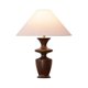thumbnail image 1 of Lámpara de mesa de madera maciza, mesita de noche, lámpara de mesa pequeña de tela decorativa, mesa de centro, sala de estar, estudio, escritorio, adorno, lámpara de color nogal, 1 of 6