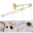 thumbnail image 3 of Graflsoa Bb Key Alto Trombone avec Finition Laque Dorée, Piston Cupronickel, Inclut Embouchure, Gants et Étui Rigide – Idéal pour Étudiants et Débutants, 3 of 6