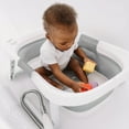 thumbnail image 2 of Hopscotch Lane Deluxe Foldable Baby Bathtub - Soft Gray for Infants and Toddlers 6+ Months, 2 of 5
