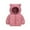 Pink, variant on KyCheLot Toddler Winter Coats Padded Warm Bear Ear Hoods Full Zip Cute Thermal Outerwear for Boys Girls 2-7 Years