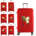 thumbnail image 2 of Luggage Suitcase Cover Protector Elastic Dust Case18~28 Inch Protective Cover 2022 Travel Accessories Flower Color Letter Print 8Flower color X L, 2 of 6