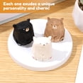 thumbnail image 5 of 3 Pcs Miniature Bear Statues Bear Statue Figurine Decorative Ornaments Hand Carved Bear Sculpture Decorative for Shelf Desk Office Perfect for Colleagues Friends and Kids, 5 of 7