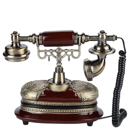 Retro Landline Telephone: Home Office Fixed Telephone With DTMF, Pause, And Redial Function