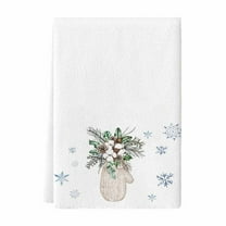 Zmeidao Christmas Kitchen Towels, Xmas Winter Snowman Elk Decorative Bathroom Hand Towel for Xmas Kitchen Bathroom Decoration Farmhouse Housewarming Gift 15.7x23.6in