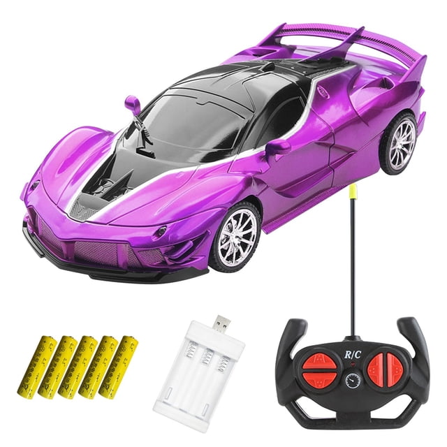 NAOJIE Voiture de Course Télécommandée Sans Fil à Grande Vitesse pour Dérive et 2,4 GHz, Système Esp et Adaptable à Divers Terrains - Violet, Course Télécommandée, Voitures Télécommandées, Jouets pour Garçons 6-8 Ans