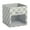 Gray, variant on mDesign Fabric Nursery Storage Cube, Window/Handle, 4 Pack, Gray/White Polka Dot