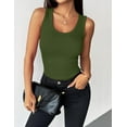 thumbnail image 4 of Zeagoo Womens Tank Tops 2025 Scoop Neck Ribbed Sleeveless Top Casual Basic Slim Fitted Knit Cami Tee Shirts, 4 of 5