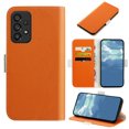 thumbnail image 1 of Allytech for Samsung Galaxy A72 Wallet Case, Lychee Texture Leather Card Cash Slots Holder Magnetic Flip Folio Phone Cover2,Orange, 1 of 10