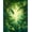 Green, Pattern 1, variant on Flatwoven High Traffic Area Rug, Jungle Canopy Runner Lush Tropical Foliage Art, Non Slip, Stain Resistant, Washable Area Rugs for Living Room, Bedroom(Green, 4X6)