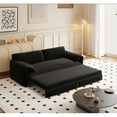 thumbnail image 4 of 66" Queen Pull Out Sofa Bed, 3-in-1 Convertible Sleeper Loveseat with Side Storage, Soft Velvet Multi-Functional Sofa Bed for Living Room, Bedroom, Apartment, Office, 4 of 16