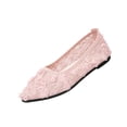 thumbnail image 3 of Ballet Flat Shoes for Women Lightweight Comfortable Breathable Mesh Lace Pointed Toe Shoes for Women 36, 3 of 7