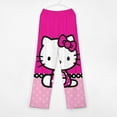 thumbnail image 3 of Hello Kitty Pajamas Pants Soft Elastic Waist PJ Bottoms Comfy Lounge Long Pants, 3 of 7