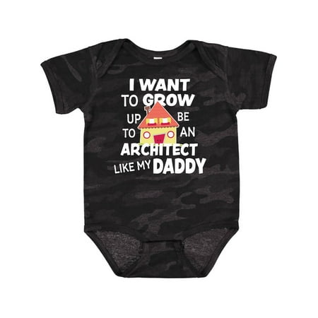 

Inktastic I Want To Grow up To Be An Architect Like My Daddy Gift Baby Boy or Baby Girl Bodysuit
