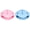Pink+Blue, variant on CSSJKYJ Silicone Shower Steamer Holder with Suction Cup - 3.5x3.5x1.6in - Draining Soap Dish & Bath Bomb Hanger for Bathroom, Bedroom & Living Room - Easy Clean(Blue)