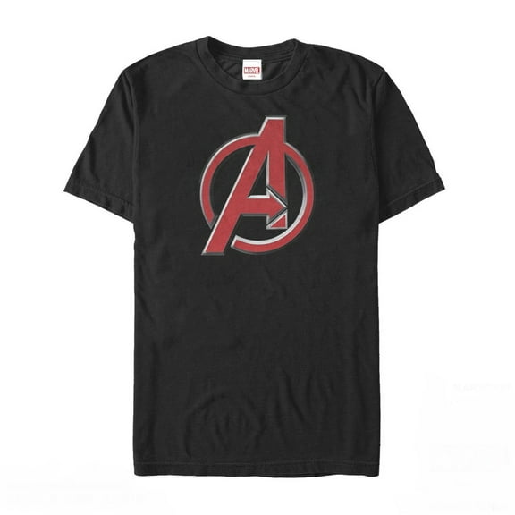 Men's Marvel Avengers Classic Emblem Graphic Tee Black X Large