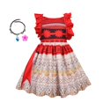 thumbnail image 1 of Disney Little Girls Moana Princess Dresses Costumes Cosplay Toddler Dress Vaiana Clothes Party for 3 6 8 10 Yrs Girl Outfit GiftTag 90cm (12M) Gao Jinjia LED, 1 of 2