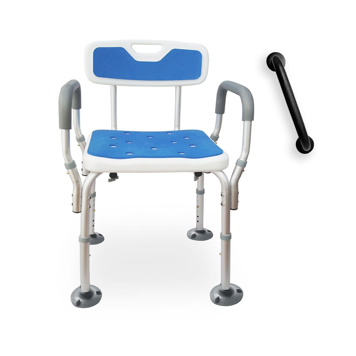 Essential Medical Molded Shower Bench With Arms