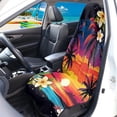 thumbnail image 2 of Garronmavis Waterproof Stain Resistant Front Car Seat Towel Cover Universal Fit for Cars SUV Trucks Sedan Van 1 PC Car Seat Protection for Post-Workout Outdoor Use, 2 of 8