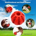 thumbnail image 3 of Dog Toy Ball, Non-Toxic Bite Resistant Dog Toy Ball - Red, 3 of 5