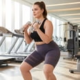 thumbnail image 7 of 2 Pack Biker Yoga Shorts with Pockets for Women,High Waisted Athletic Running Workout Gym Shorts Black+Gray, 7 of 7