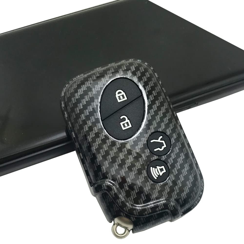 ABS Carbon Fibre Protector Key Fob Cover Case fit for Lexus ES350 GS300 GS350 GS430 GS450h ISC IS250 IS350 LS460 LS600h Keyless Entry Key Fob HYQ14AAB 89904-50380 89904-30270