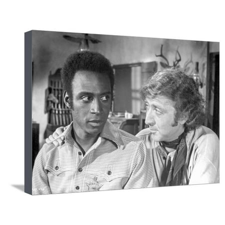 A scene from Blazing Saddles. Stretched Canvas Print Wall Art By Movie Star