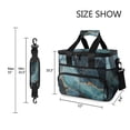 thumbnail image 3 of FORMRS Insulated Cooler Bag 24 Cans Capacity Soft Leakproof Lunch Box with Side Pockets, Black Marble, 3 of 7