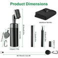thumbnail image 3 of 3 In 1 Golf Club Cleaning Kit Golf Club Cleaner Brush with 5Oz Water Bottle Retractable Clip Groove Sharpener Golf Towel Gift for Golfers, 3 of 11