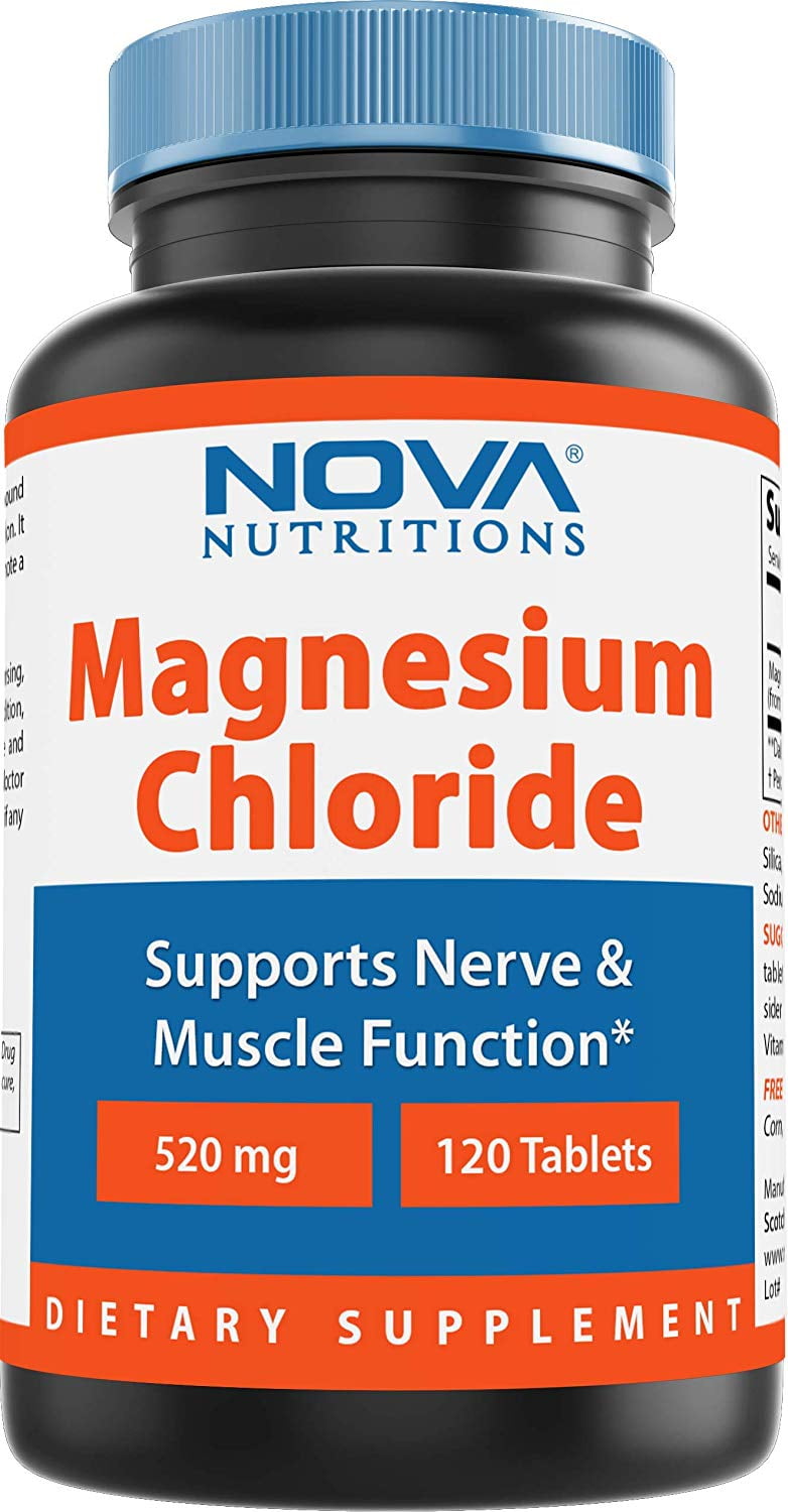 Nova Nutritions Magnesium Chloride 520mg Supports Healthy Nervous