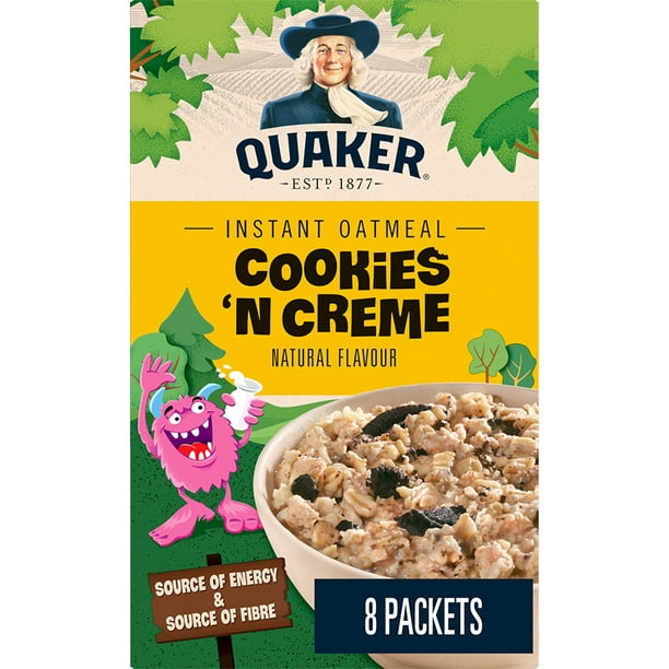 Quaker Gruau instantané Saveur Biscuits à la crème 304g